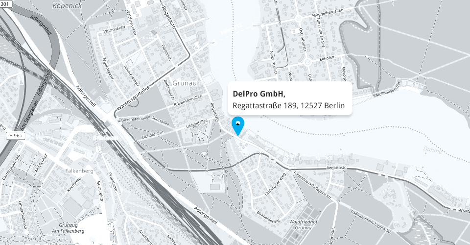 Karte DelPro.de